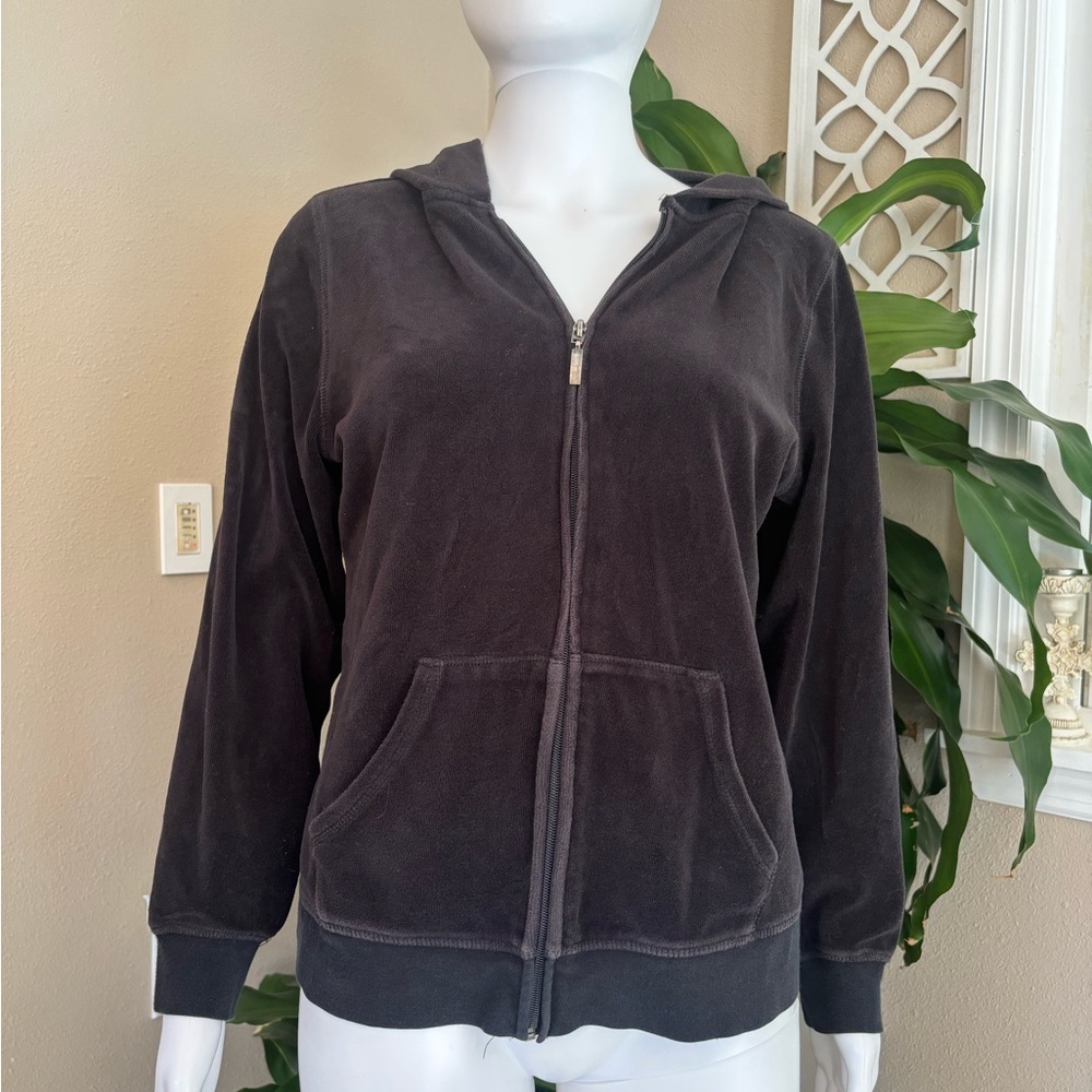 Women's Zip-Up Hooded Jacket black